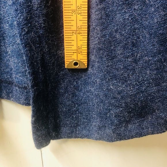 a.gain blue angora blend long sweater vest with pockets size med - Picture 10 of 10